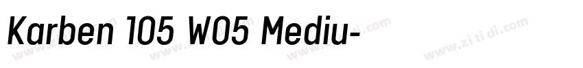 Karben 105 W05 Mediu字体转换